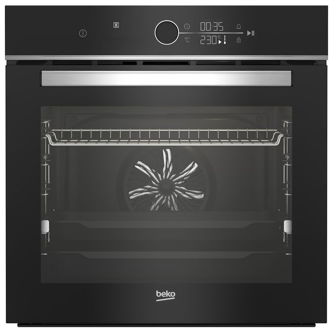 BEKO BBIM18400BSE Forno Elettrico da Incasso Multifunzione 72 Litri Classe A+ 56 cm con funzione Vapore e Pizza colore Nero