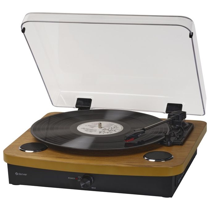 Denver VPL-230LW Giradischi Nero-Legno
