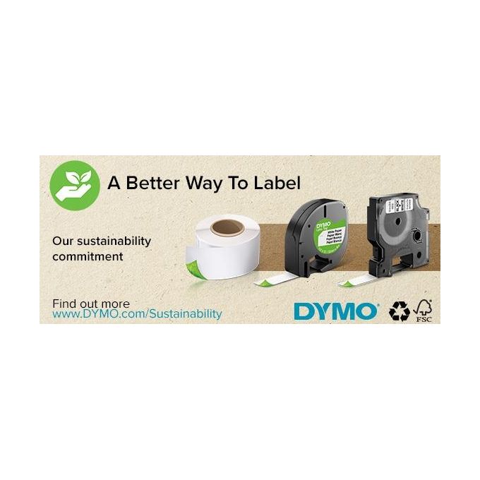 Dymo Rhino 19mmx7mt Nero-Verde