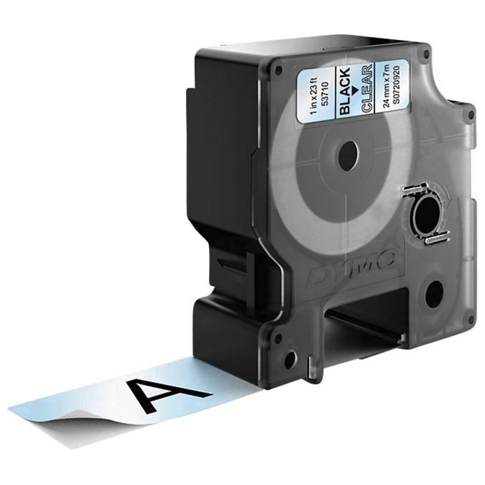 Dymo Nastro D1 24mmx7m Nero Trasp