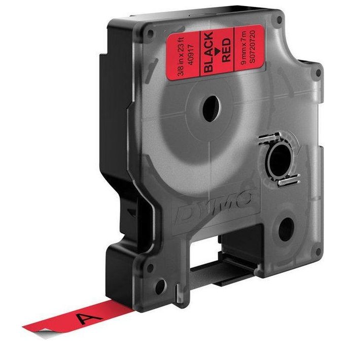 Dymo Nastro D1 9mmx7m Nero Rosso