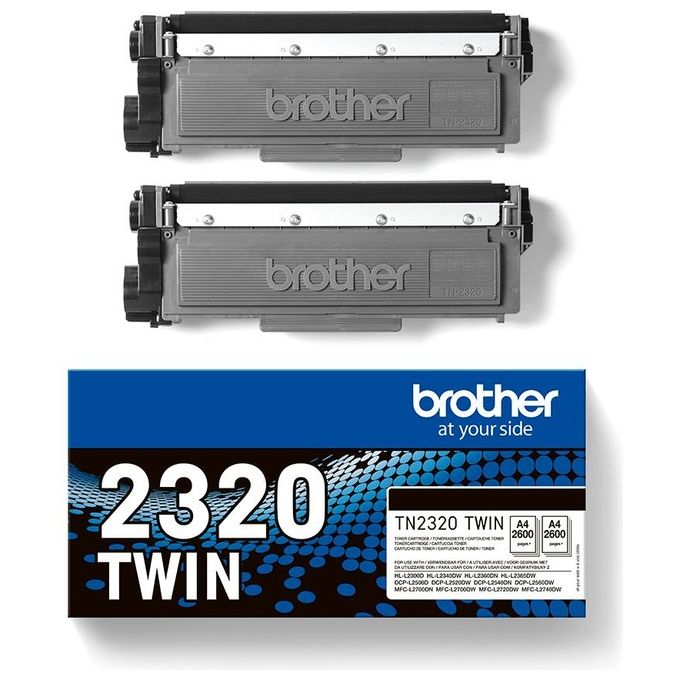 Brother TN-2320TWIN Toner Originale Nero