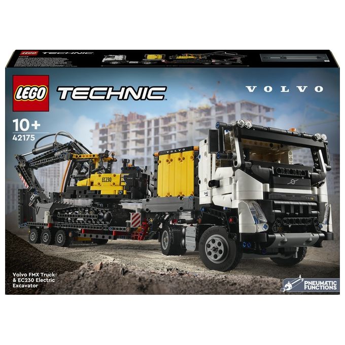 Lego Technic Autocarro Volvo FMX Ed Escavatore Elettrico EC230