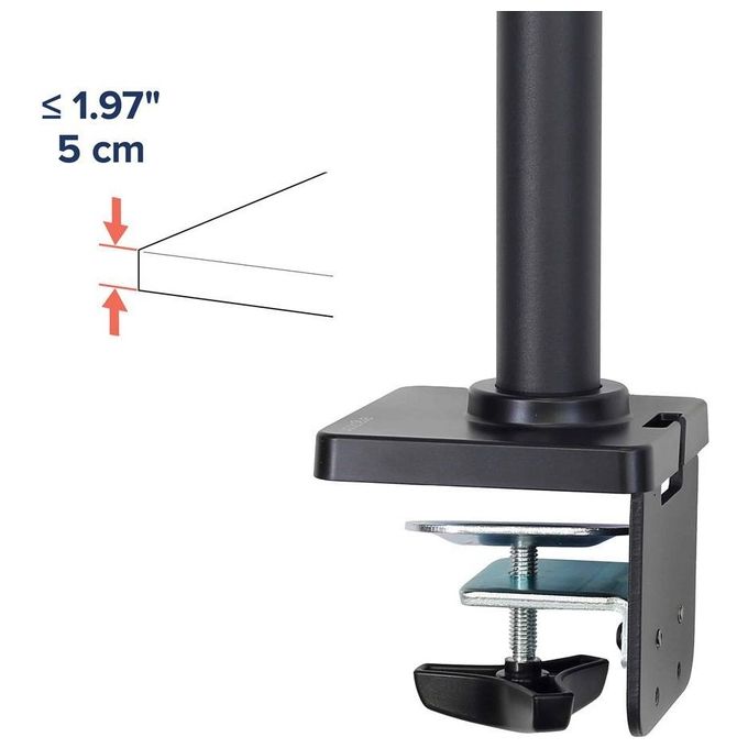 Ergotron NX Series NX MONITOR ARM BLACK 34'' Nero Scrivania