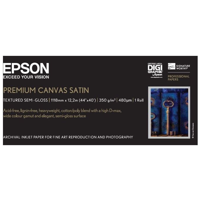 Epson premium canvas satin in rotoli da 111-8cmx12 19m