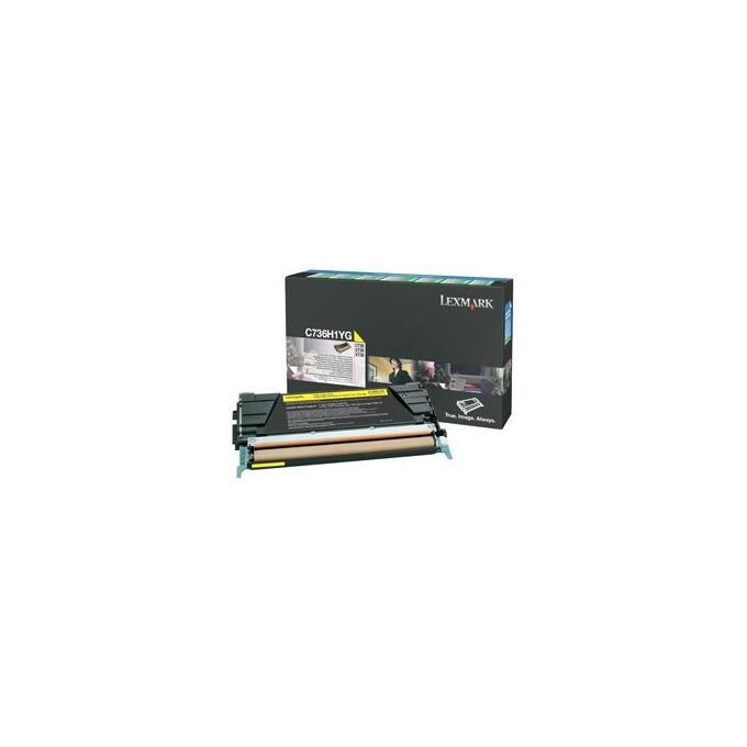 Lexmark Toner giallo c736 x736 x737 return 10000 pg