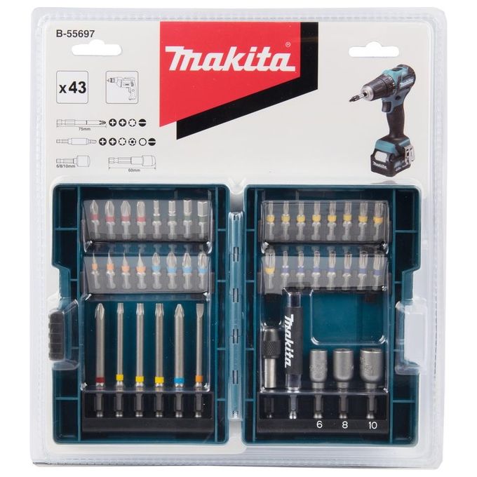 Makita B-55697 Set Punte 43 Pezzi