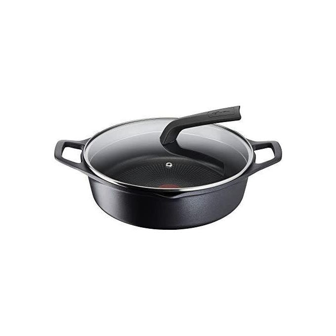 Lagostina Aroma Casseruola Bassa 2 Maniglie Coperchio Alluminio Pressofuso 28cm
