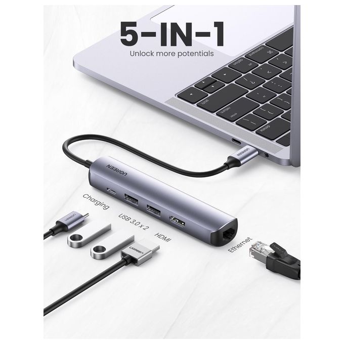 Ugreen 6-in-1 USB-C Hub