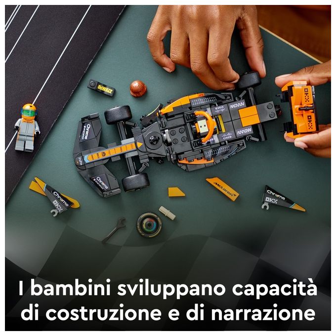 LEGO Speed Champions 76919 Mono Splitposto da Corsa McLaren Formula 1 2023, Macchina Giocattolo F1 per Bambini 9+, Auto da Costruire