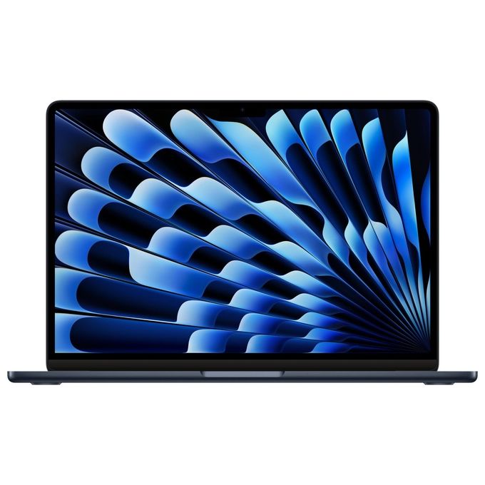 Apple MacBook Air 13'' con Chip M3 8Gb Archiviazione SSD 256Gb Videocamera FaceTime HD 1080p Touch ID 13.6'' Mezzanotte