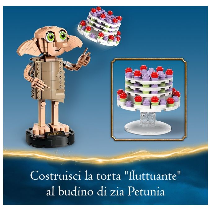 LEGO Harry Potter 76421 Dobby l'Elfo Domestico, Modello Snodabile di Personaggio Iconico, Gioco da Collezione, Regalo 8+ Anni