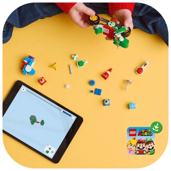 LEGO Set Moto Yoshi 72031 Mario Kart Super Mario in Edizione Esclusiva per Appassionati di Costruzioni Creative