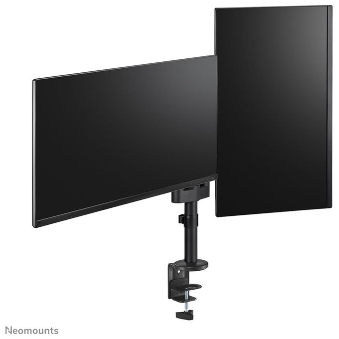 Newstar Neomounts Screen Desk Mount Supporto da Scrivania Full Motion per Due Schermi 17-27'' Nero