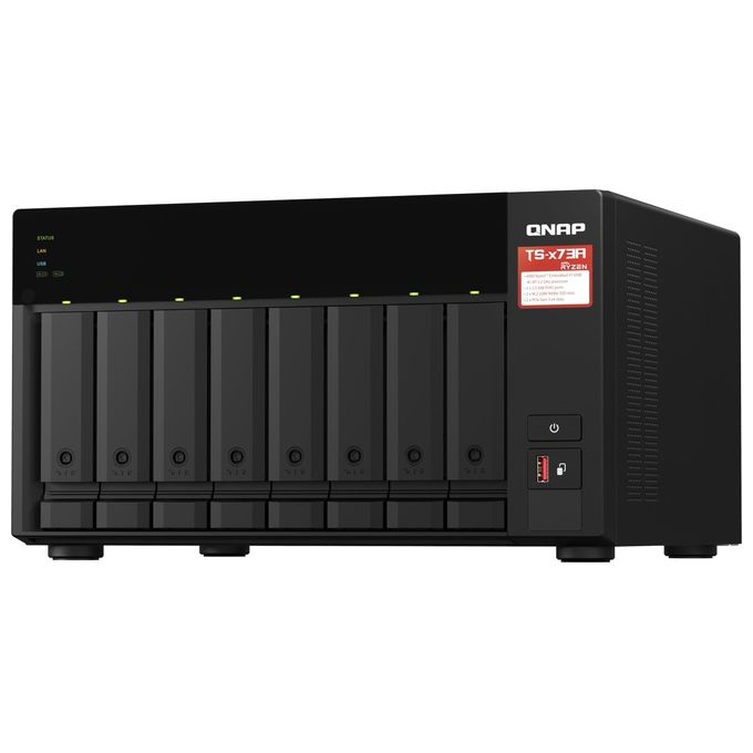 Qnap TS-873A-8G server NAS e di Archiviazione Tower Collegamento Ethernet LAN Nero V1500B