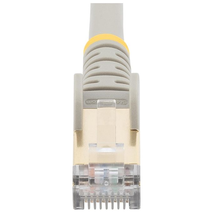 Startech Cavo Patch Cat6a da 7,5mt Schermato Stp Filo di Rame Connettore Antistrappo Grigio