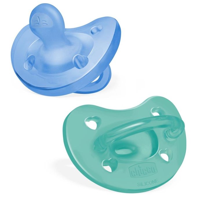 Chicco Gommotto Physioforma 2 Pezzi Bimbo Soft 6-16m Verde e Azzurro