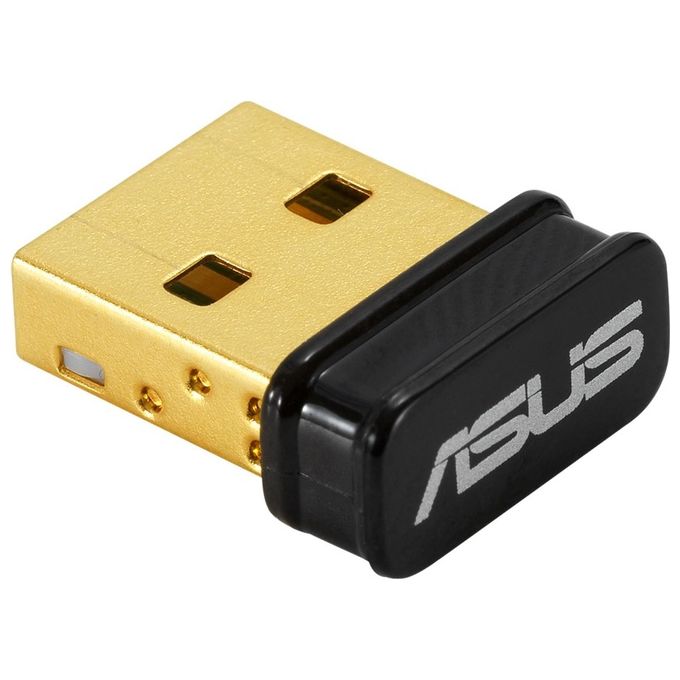 ASUS USB-BT500, Adattatore USB Bluetooth 5.0, Retrocompatibile Con Le Vecchie Generazioni di Bluetooth, Tecnologia Low Energy, Design Di Piccole Dimensioni, Nero