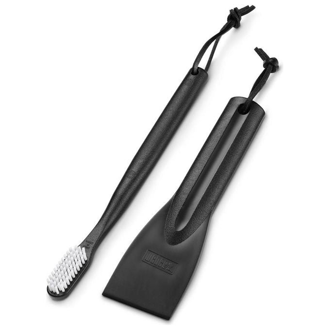 Weber 6202 Kit 2 Pezzi per Pulizia Barbecue a Gas Nero