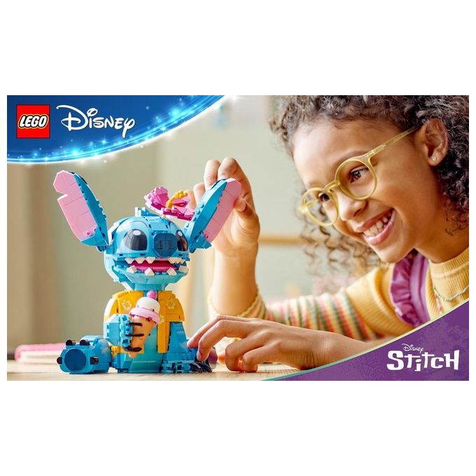 LEGO Disney 43249 Stitch, Gioco per Bambini 9+, Personaggio da Costruire con Parti Mobili, Idea Regalo Divertente dal Film