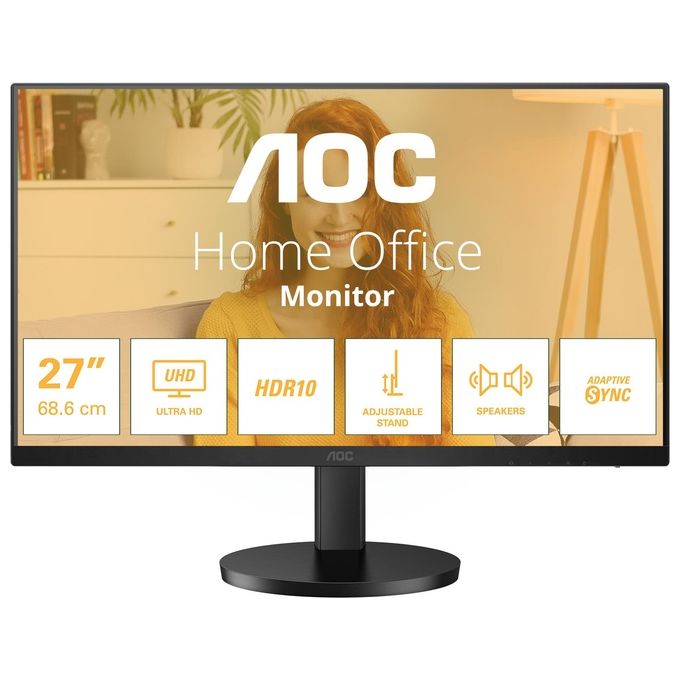 AOC U27B3AF Monitor PC 27'' 3840x2160 Pixel 4K Ultra HD LED Nero