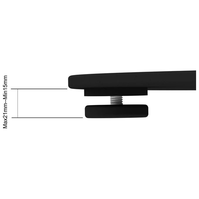 Multibrackets 2425 M Display Stand Supporto da Pavimento per Schermo 24-63'' Portata 50 Kg VESA 200x200-700x400 mm colore Nero
