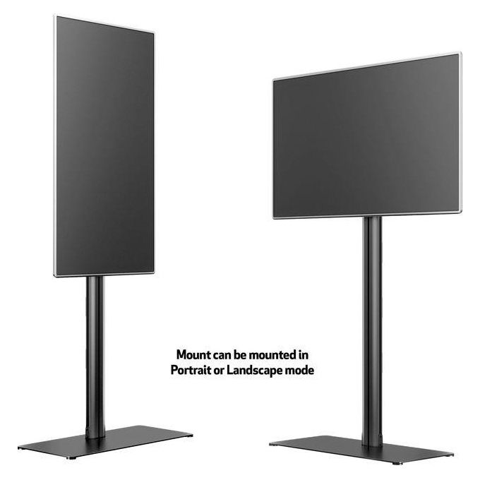 Multibrackets 2425 M Display Stand Supporto da Pavimento per Schermo 24-63'' Portata 50 Kg VESA 200x200-700x400 mm colore Nero