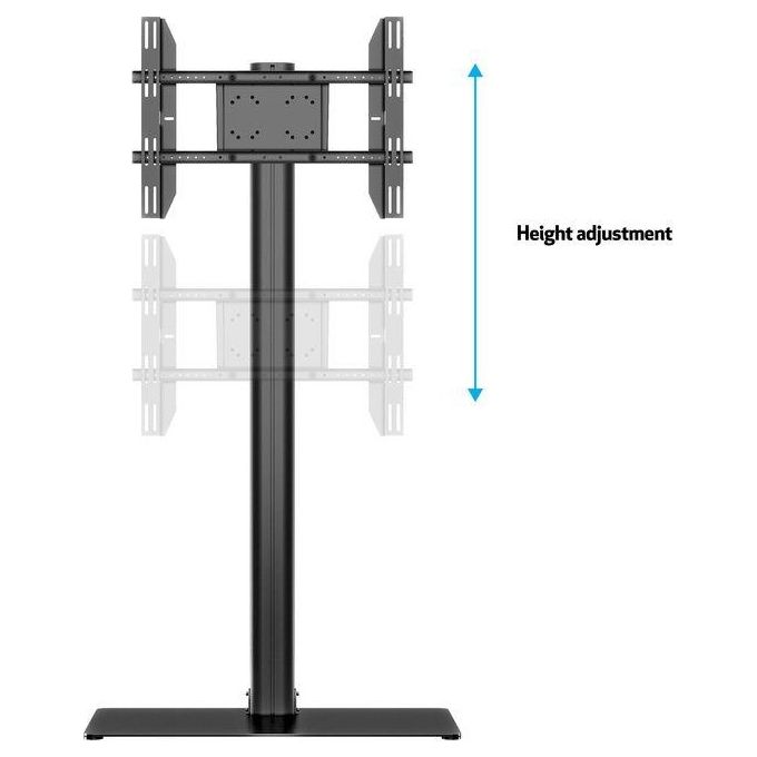 Multibrackets 2425 M Display Stand Supporto da Pavimento per Schermo 24-63'' Portata 50 Kg VESA 200x200-700x400 mm colore Nero