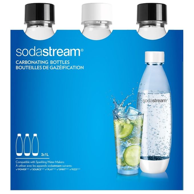 Sodastream Bottiglia per Gasatore source-play 1lt fuse Plastica 3pz