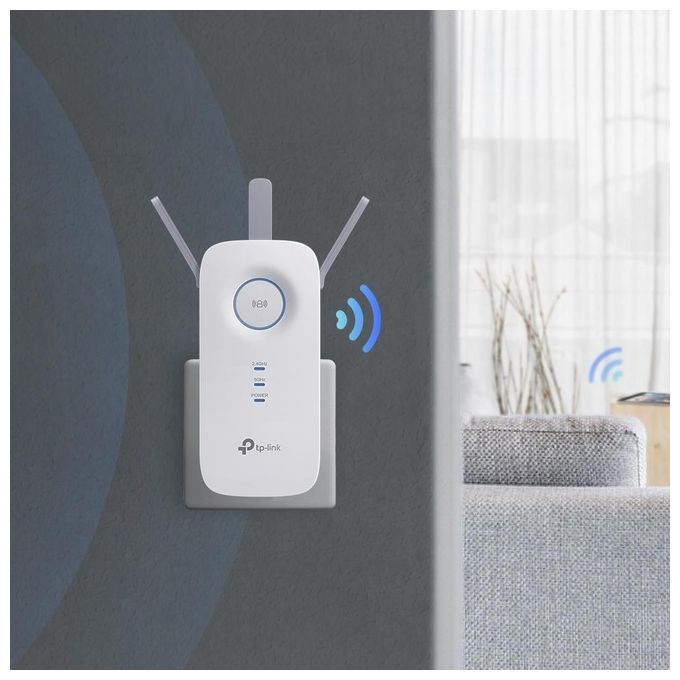 TP-Link RE450 Ricevitore e Trasmettitore di Rete Bianco 10-100-1000 Mbit-s