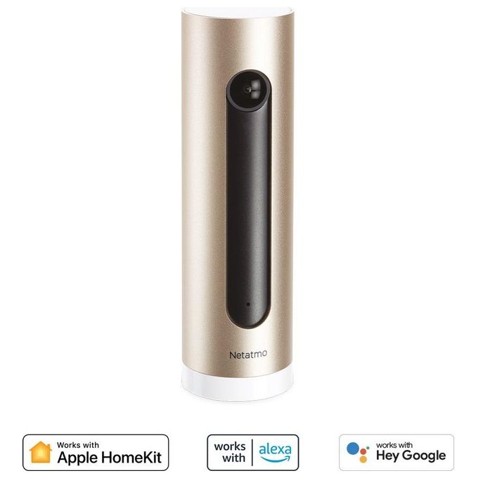 Netatmo Telecamera di sorveglianza interna intelligente, WIFI, rilevamento del movimento, visione notturna, nessun abbonamento, NSC01-EU