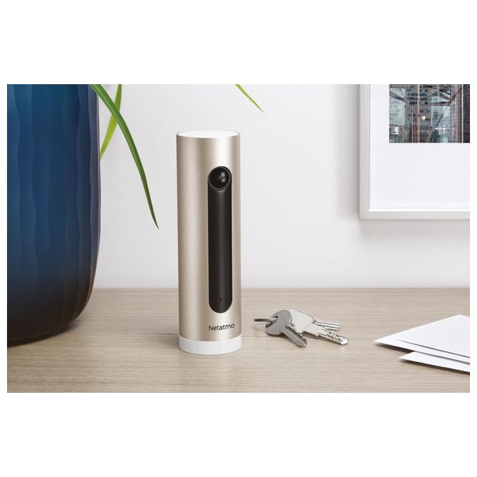 Netatmo Telecamera di sorveglianza interna intelligente, WIFI, rilevamento del movimento, visione notturna, nessun abbonamento, NSC01-EU