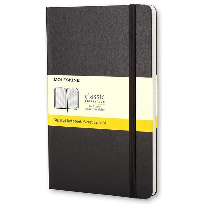 Moleskine Taccuino Large Rigido Quadretti Nero 240 Fogli