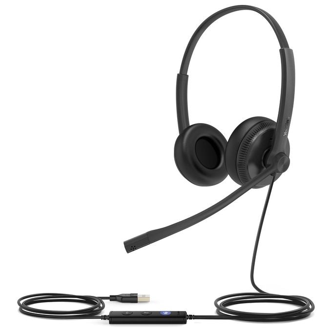 Yealink Telefonia UH34 DUAL TEAMS Cuffia e Auricolare Padiglione Auricolare Usb Tipo A Nero