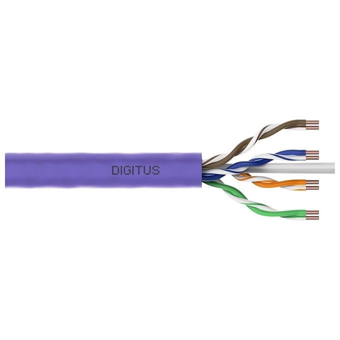 DIGITUS matassa cavo solido lszh cat 6 u-utp 250 mhz in rame cpr: cca (en 50575) awg 23-1