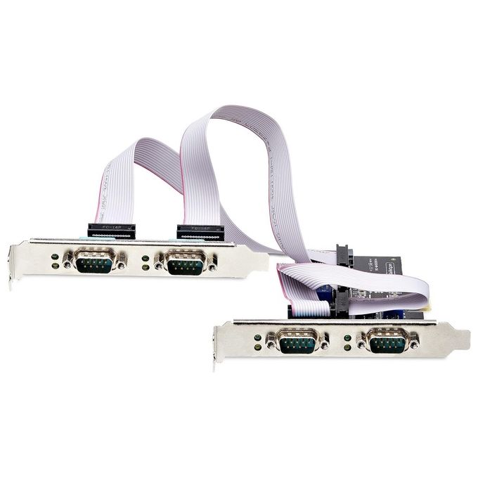 StarTech.com Scheda Seriale PCIe a 4 Porte Protezione ESD di Livello 4