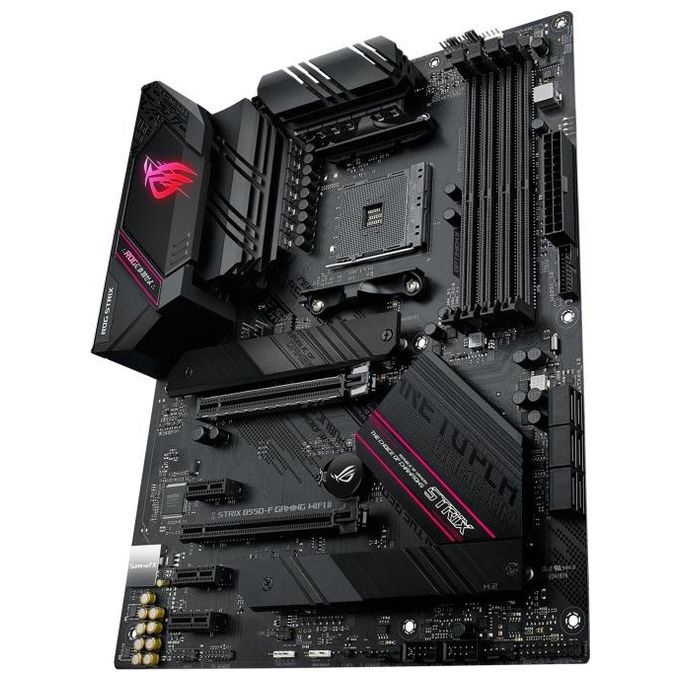 ASUS ROG Strix B550-F Gaming WiFi II Scheda Madre Gaming ATX, AMD B550, Socket AM4, DDR4, PCI 4.0, LAN Intel 2.5Gb, WiFi 6E (802.11ax), 2xM.2, 6xSATA 6GB-s, 2xUSB 3.2 Gen 2, Aura Sync RGB, Nero