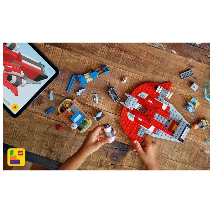 LEGO Star Wars 75384 The Crimson Firehawk, Starter Set con Astronave Giocattolo, Speeder Bike e 3 Personaggi, Regalo Bambini 4+