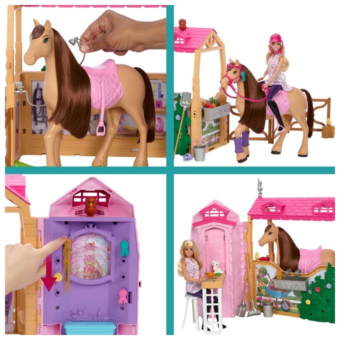 Mattel Set Bambola Barbie Ultimate Stable Mysteries The Great Horse Chase