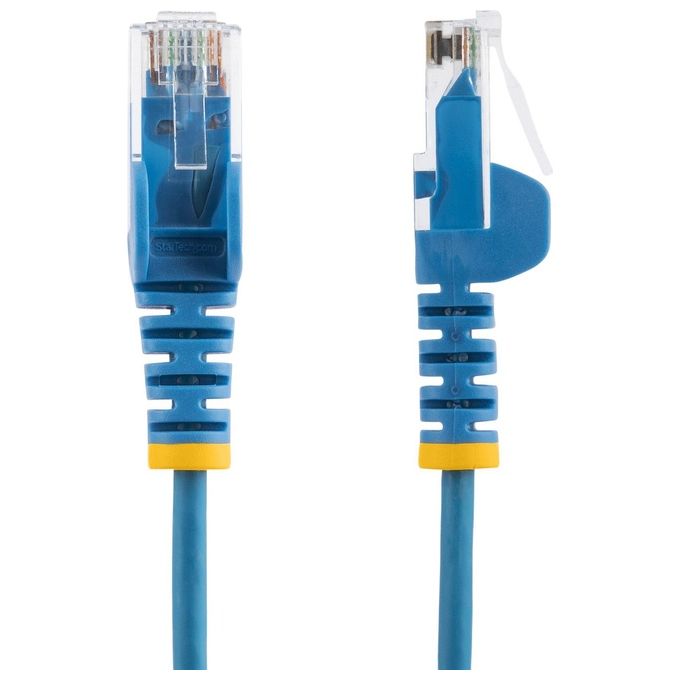 StarTech.com Cavo di Rete Ethernet Snagless CAT6 da 3mt Cavo Patch Antigroviglio Slim RJ45 Blu