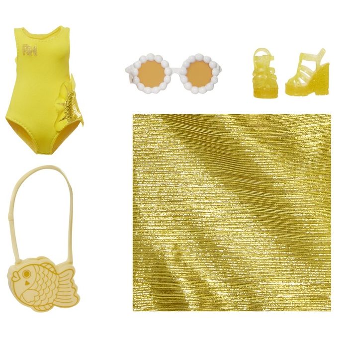 MGA Bambola Rainbow High Swim e Style Fashion Doll Sunny Yellow