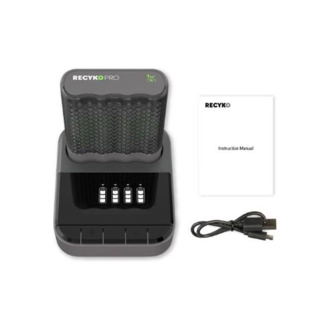 GP Batteries ReCyko Pro P461 Modello USB Caricabatterie con 4xAA NiMh 2000mAh