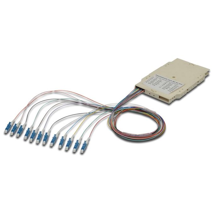 Digitus Cassetta di Giunzione Fibra Ottica con 12 Pigtail Lc Os2 Apc