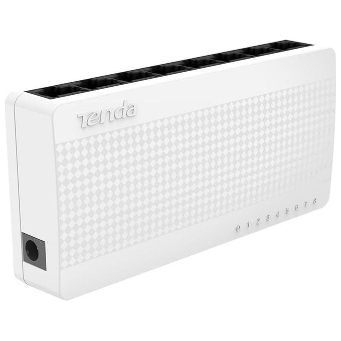 Tenda S108 MINI Switch 8 Porte 10-100Mbit-s Bianco