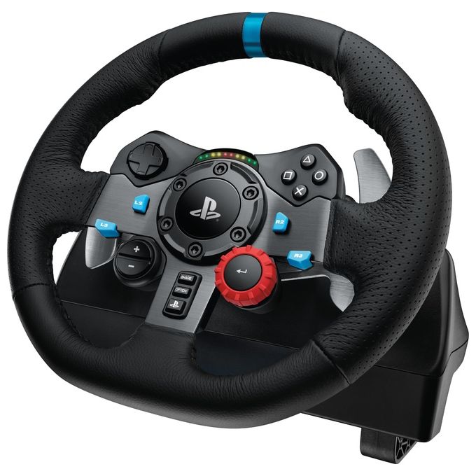 Logitech G29 Driving Force Sterzo e Pedali per Playstation 3-PlayStation 4 Nero