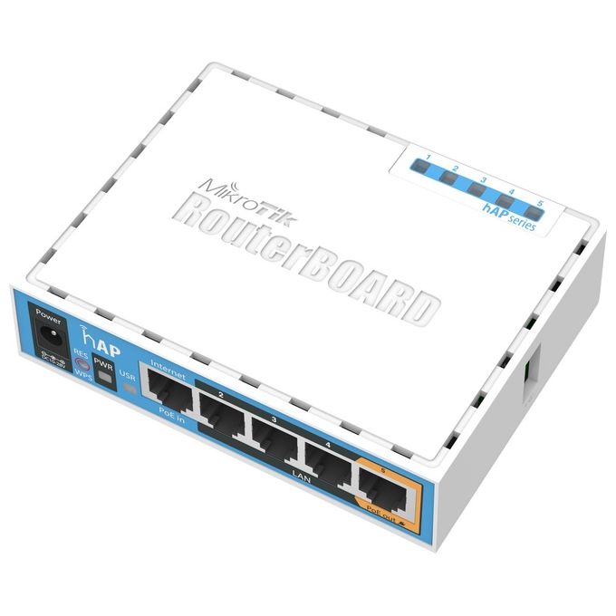 Mikrotik RB951UI-2ND Access Point Hap With 650mhz Cpu 64Mb Ram 5xLan