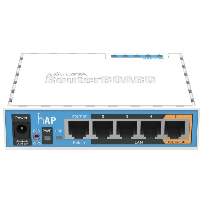 Mikrotik RB951UI-2ND Access Point Hap With 650mhz Cpu 64Mb Ram 5xLan