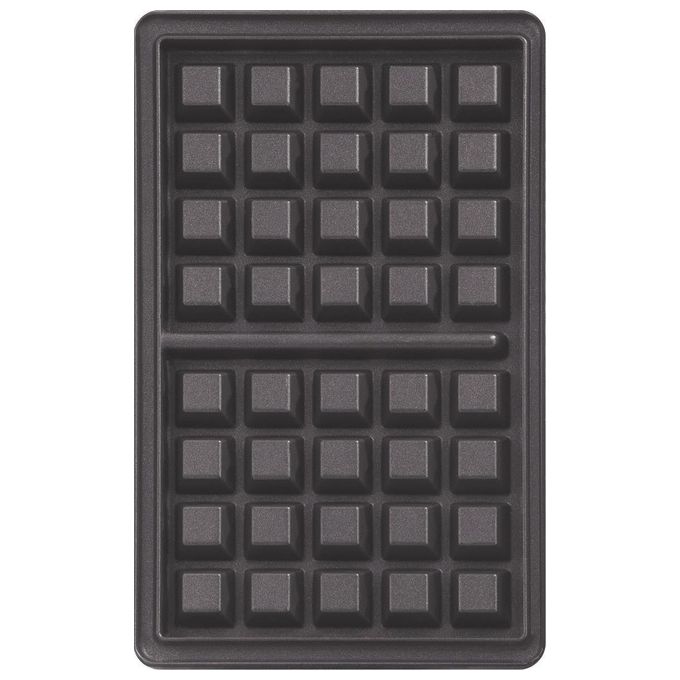 Tefal SW 854 D Snack Collection Tostapane per Waffle e Sandwich 700W Nero-Acciaio Inossidabile