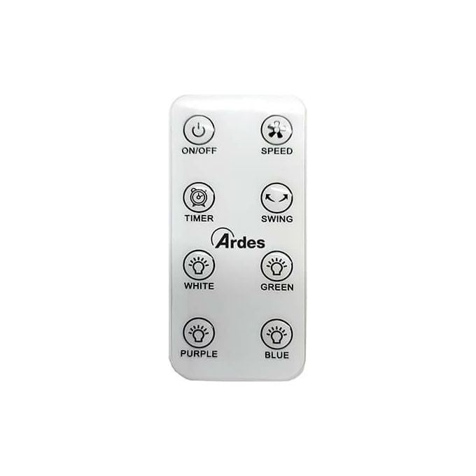 Ardes Ventilatore Ciclonico H60 Muna Bladeless Touch Led Bianco per un Comfort Ideale in Ogni Ambiente Domestico e Ufficio