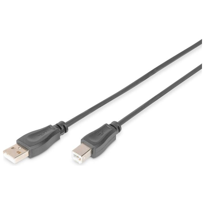 Digitus Cavo Usb 2.0 Connettori 1 X a Maschio 1 X B Maschio Mt. 0,5 Nero
